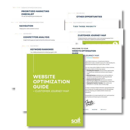 website optimization plan customer journey