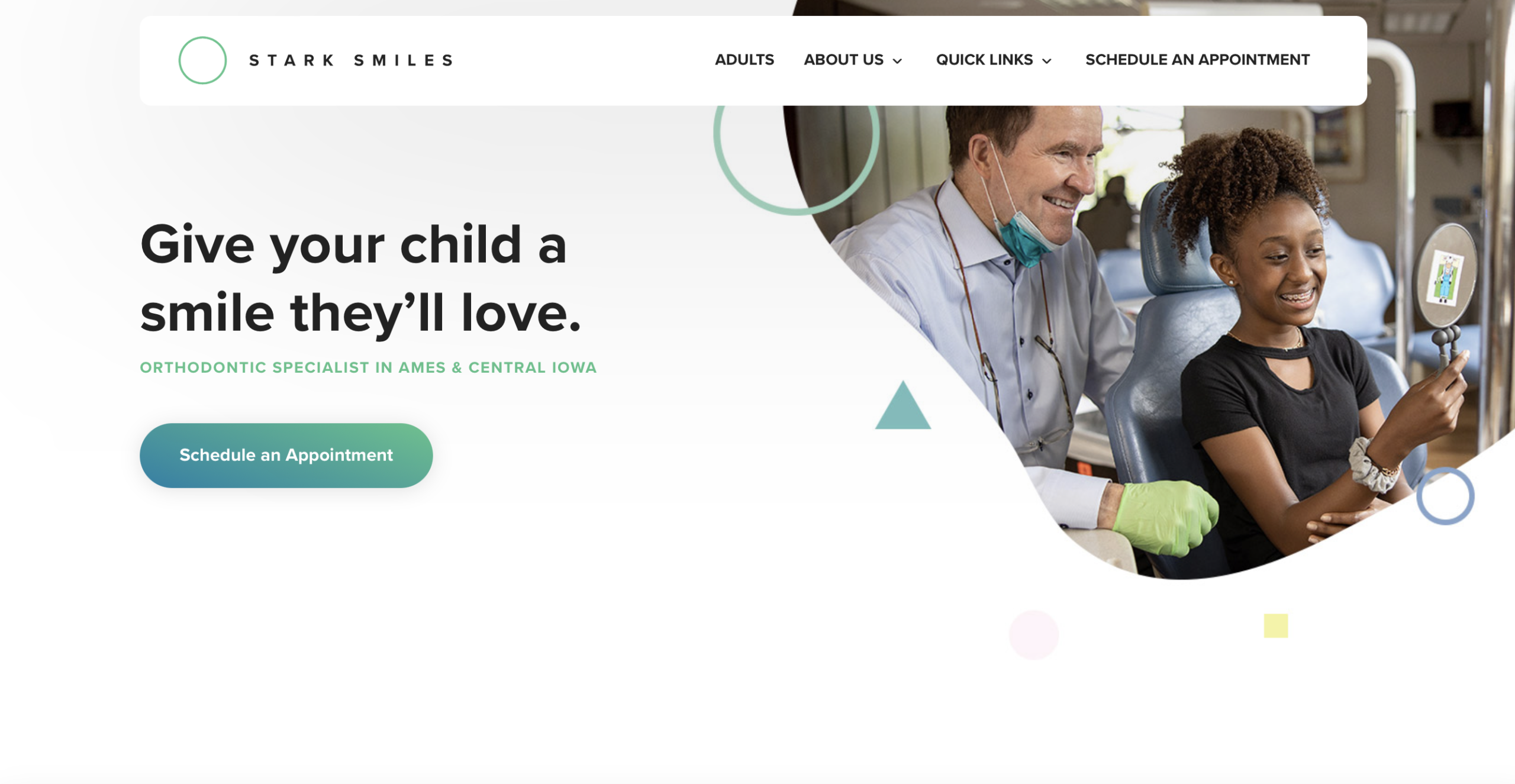 Stark Smiles storybrand website
