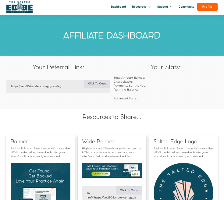 Affiliate Partner Portal