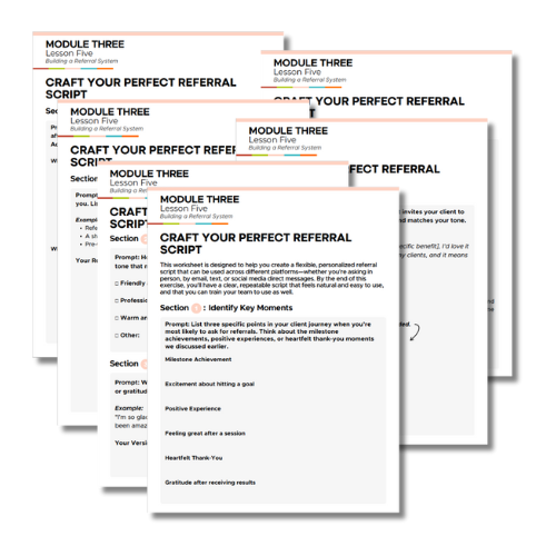 Perfect referral script