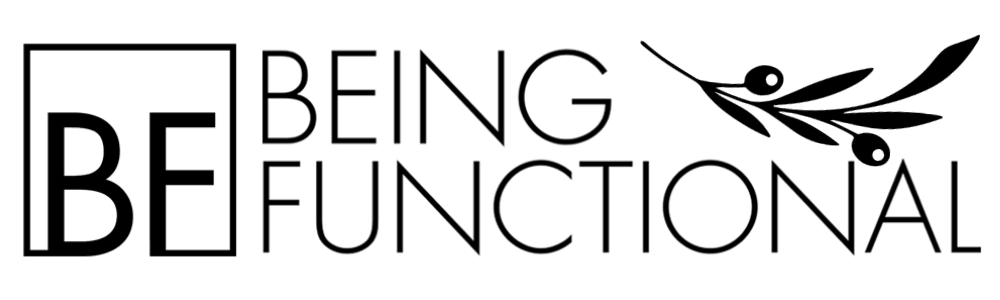 Being Functional Stacked Wordmark With Olive Branch 3 being functional medicine logo